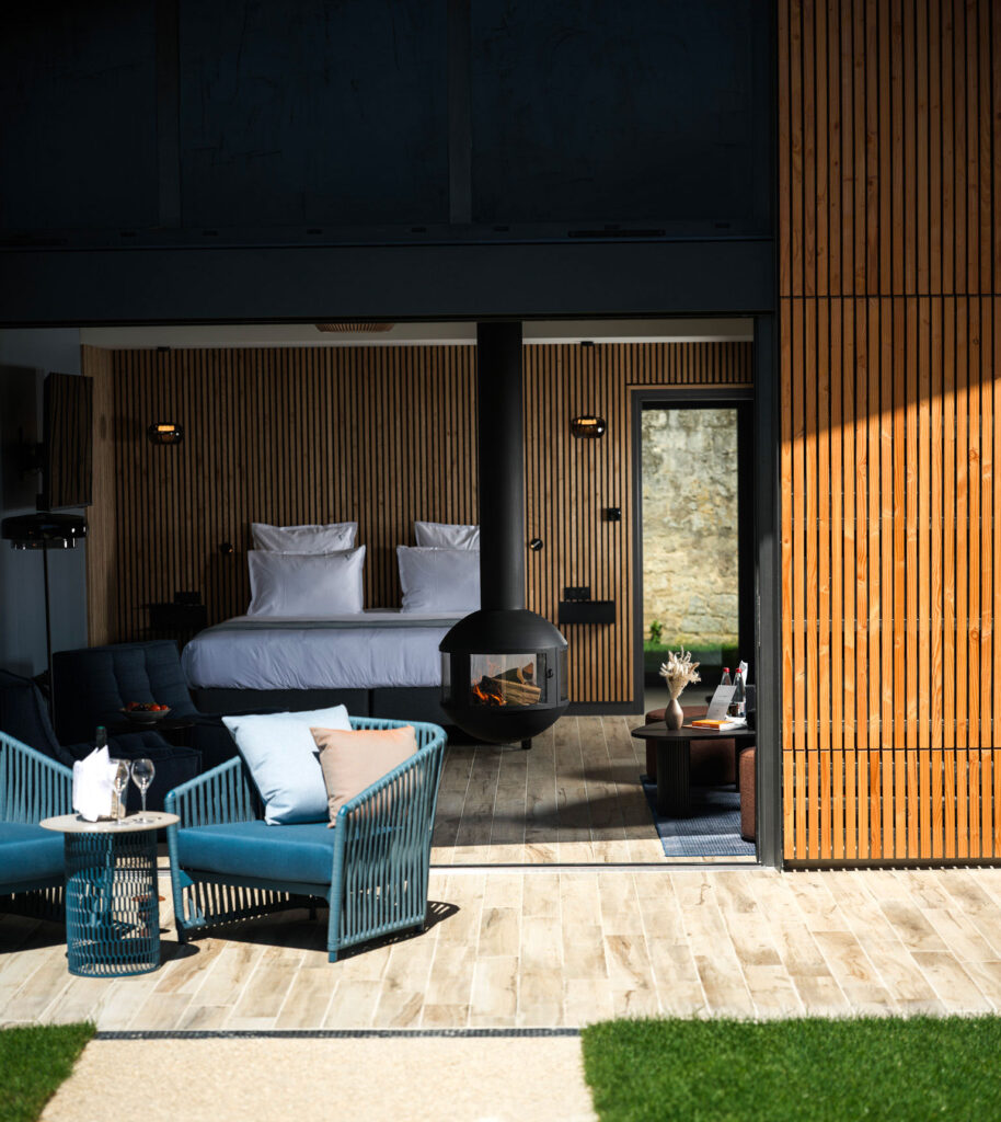 Chambre Pimprenelle ouverte sur le jardin — Le Verbois, Saint-Maximin